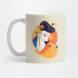 Picasso Style Young Man Mug